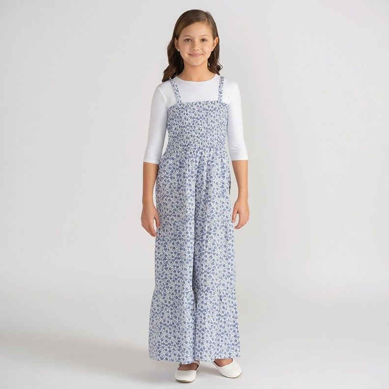 PRINTED WOVEN MAXI JUMPER