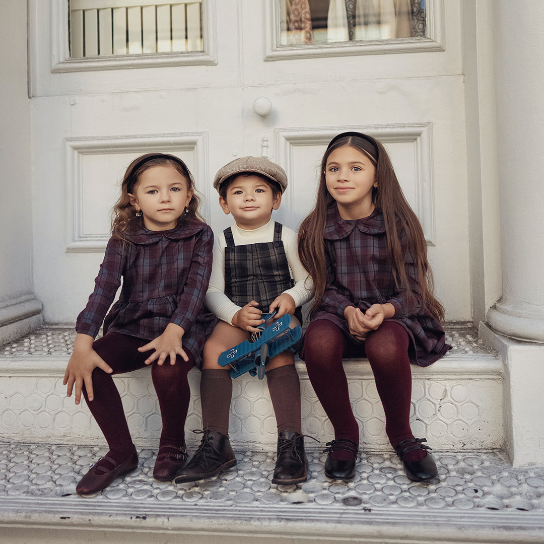 PLAID OVERALL ROMPER