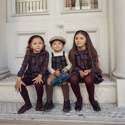 PLAID OVERALL ROMPER