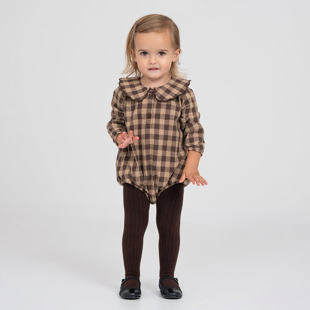 WINTER GINGHAM ROMPER