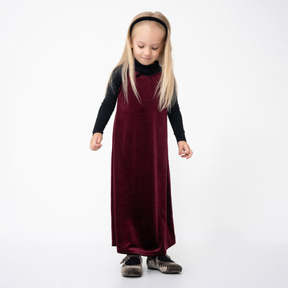 VELOUR BOW MOCKNECK