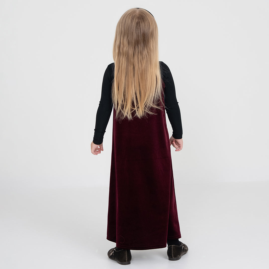VELOUR BOW MOCKNECK