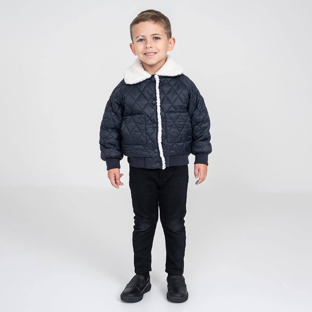 QUILTED COLLAR JACKET