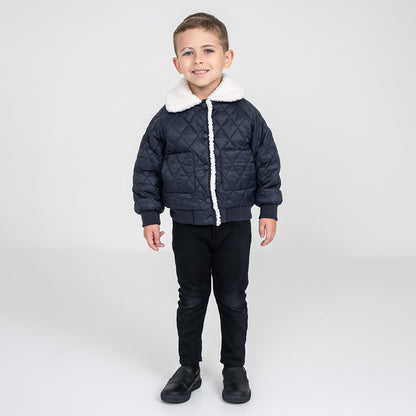 QUILTED COLLAR JACKET