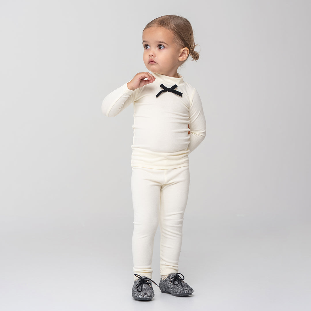 BOW MOCK NECK SET