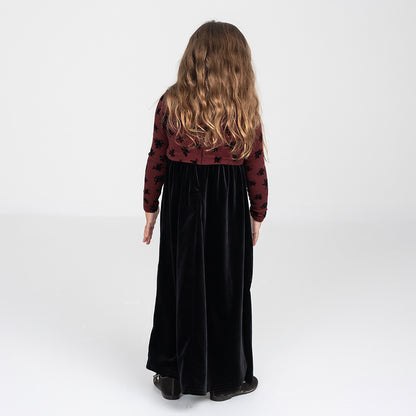 VELOUR SPLATTER OVERLAY MAXI