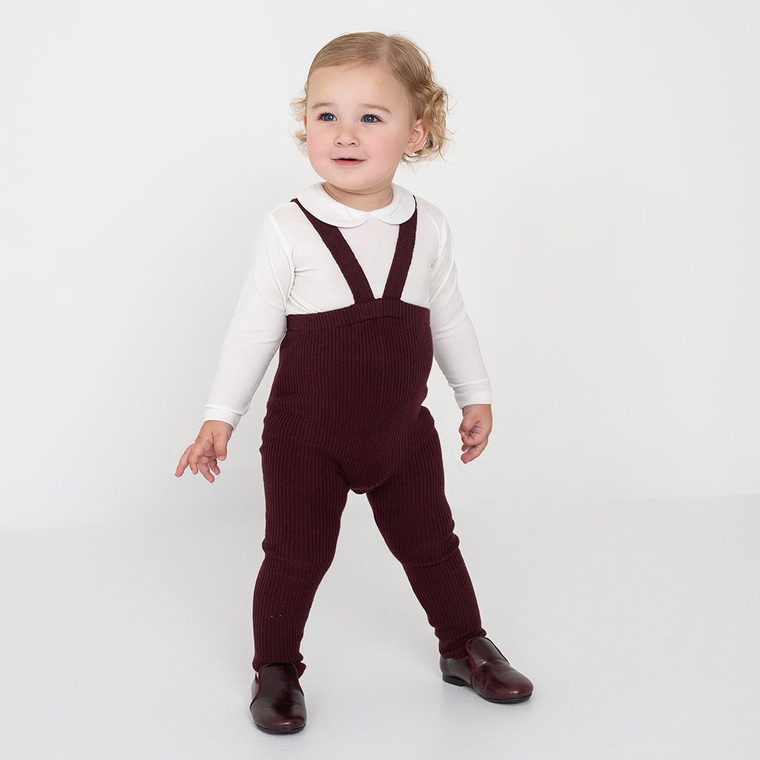 RIBBED KNIT OVERALL LEGGINGS