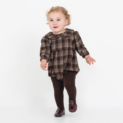 PLAID COLLAR ROMPER