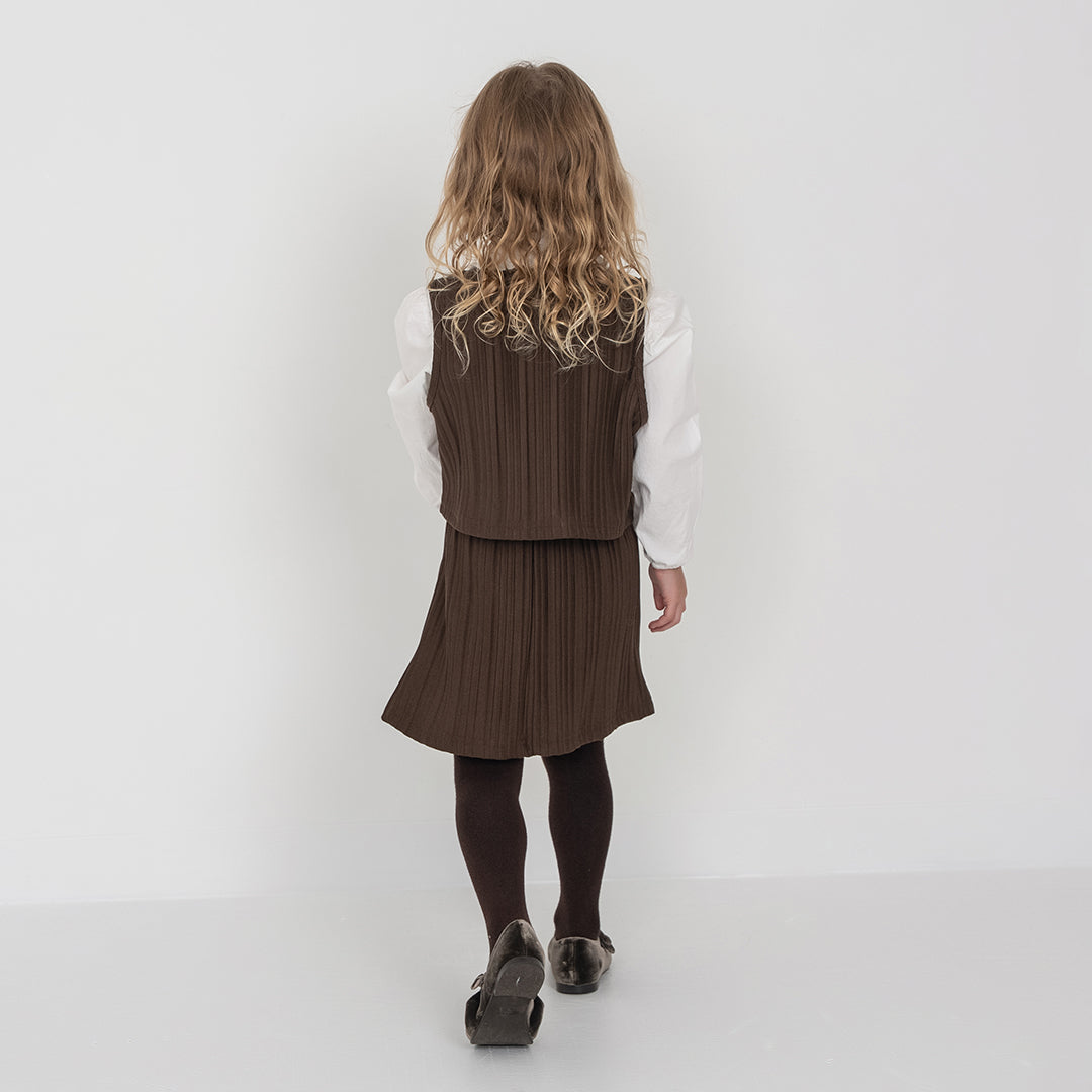 PLEATED VEST
