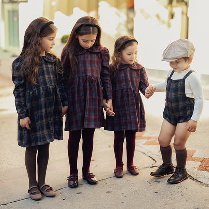 PLAID OVERALL ROMPER