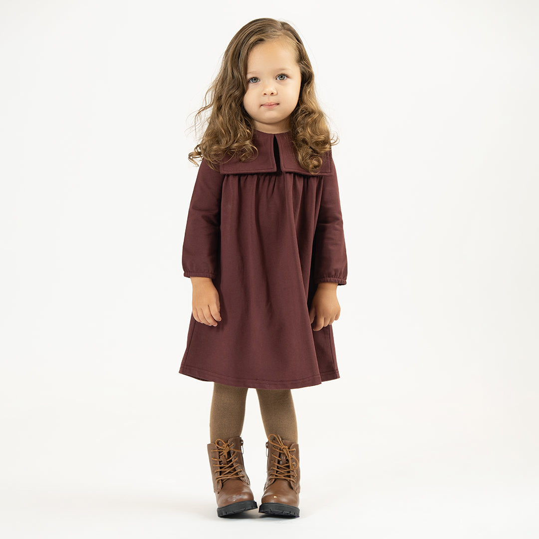 BIG COLLAR SWEATSHIRT DRESS
