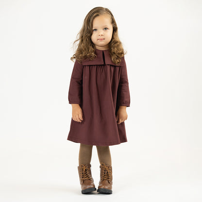 BIG COLLAR SWEATSHIRT DRESS