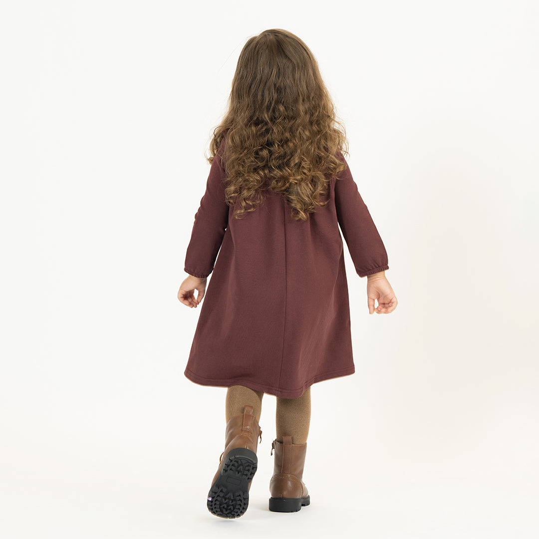 BIG COLLAR SWEATSHIRT DRESS
