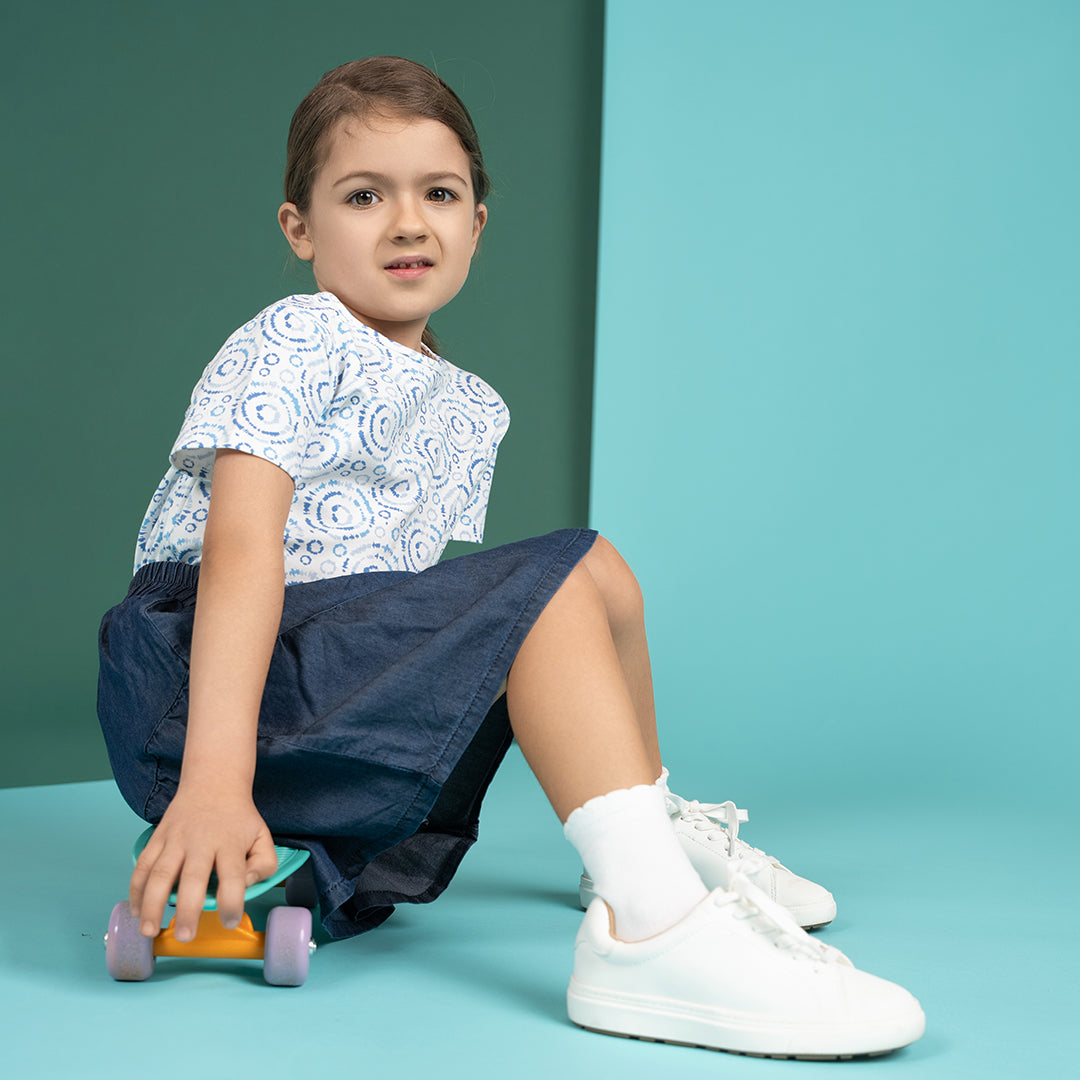 SHORT SLEEVES BURST PRINTED TSHIRT