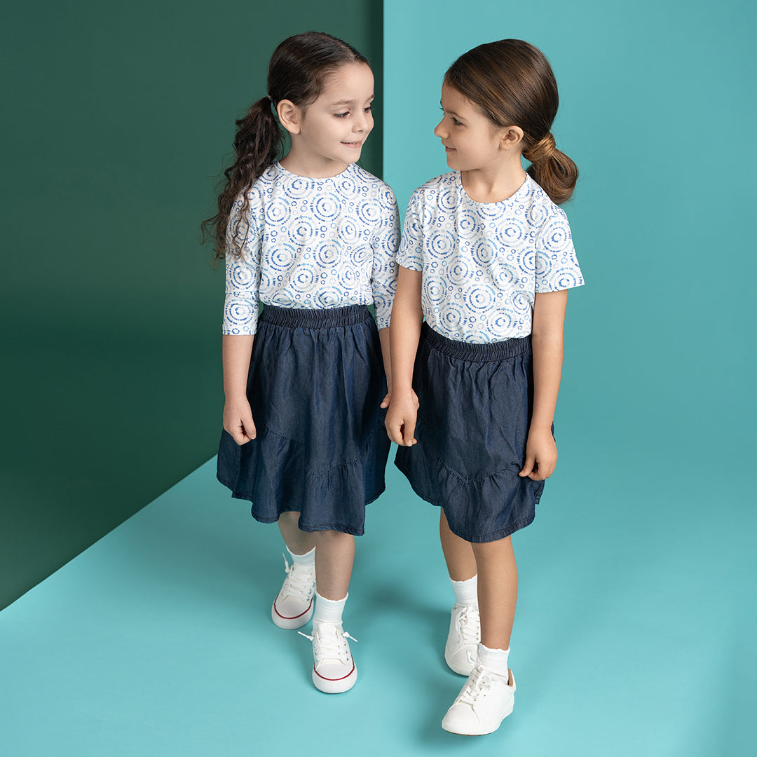 SHORT SLEEVES BURST PRINTED TSHIRT