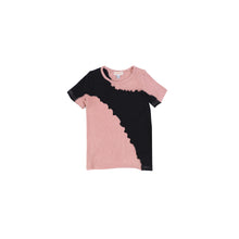 Load image into Gallery viewer, SHORT SLEEVES COLORBLOCK RIBBED TEE