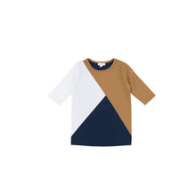 Load image into Gallery viewer, 3/4 SLEEVES COLORBLOCK TEE