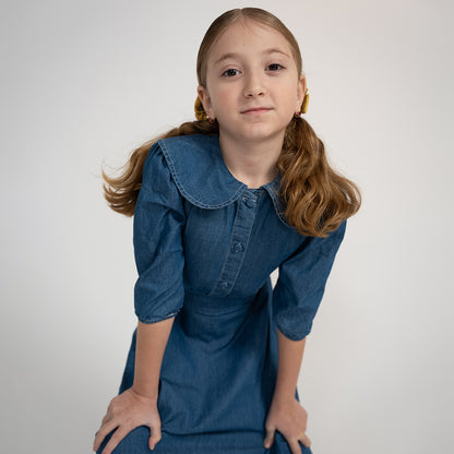 CHAMBRAY CIRCLE SKIRT