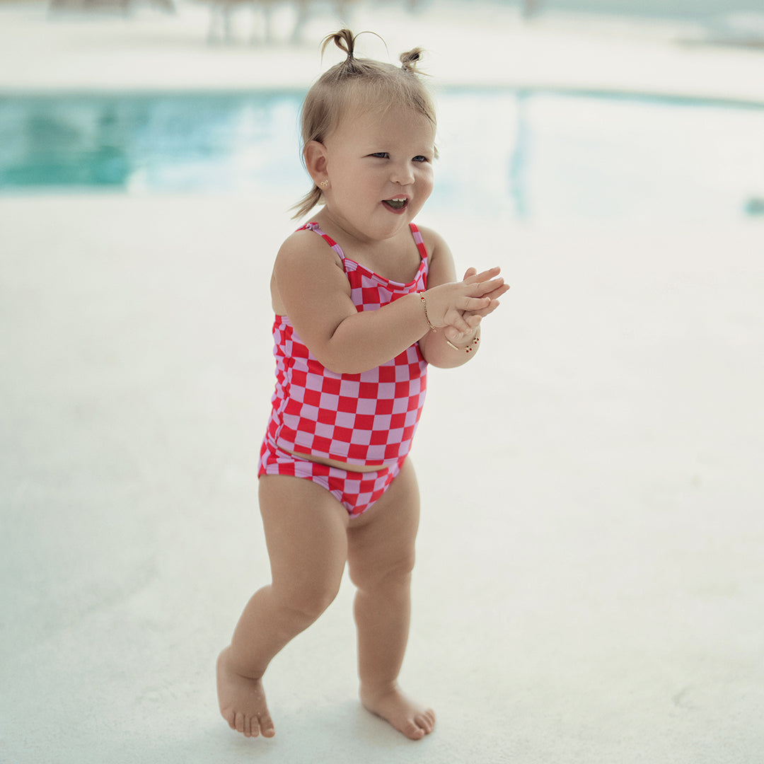 CHECKED TANKINI