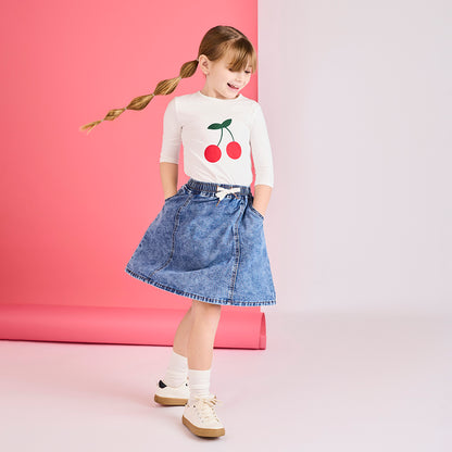 3/4 SLEEVES CHERRY TSHIRT