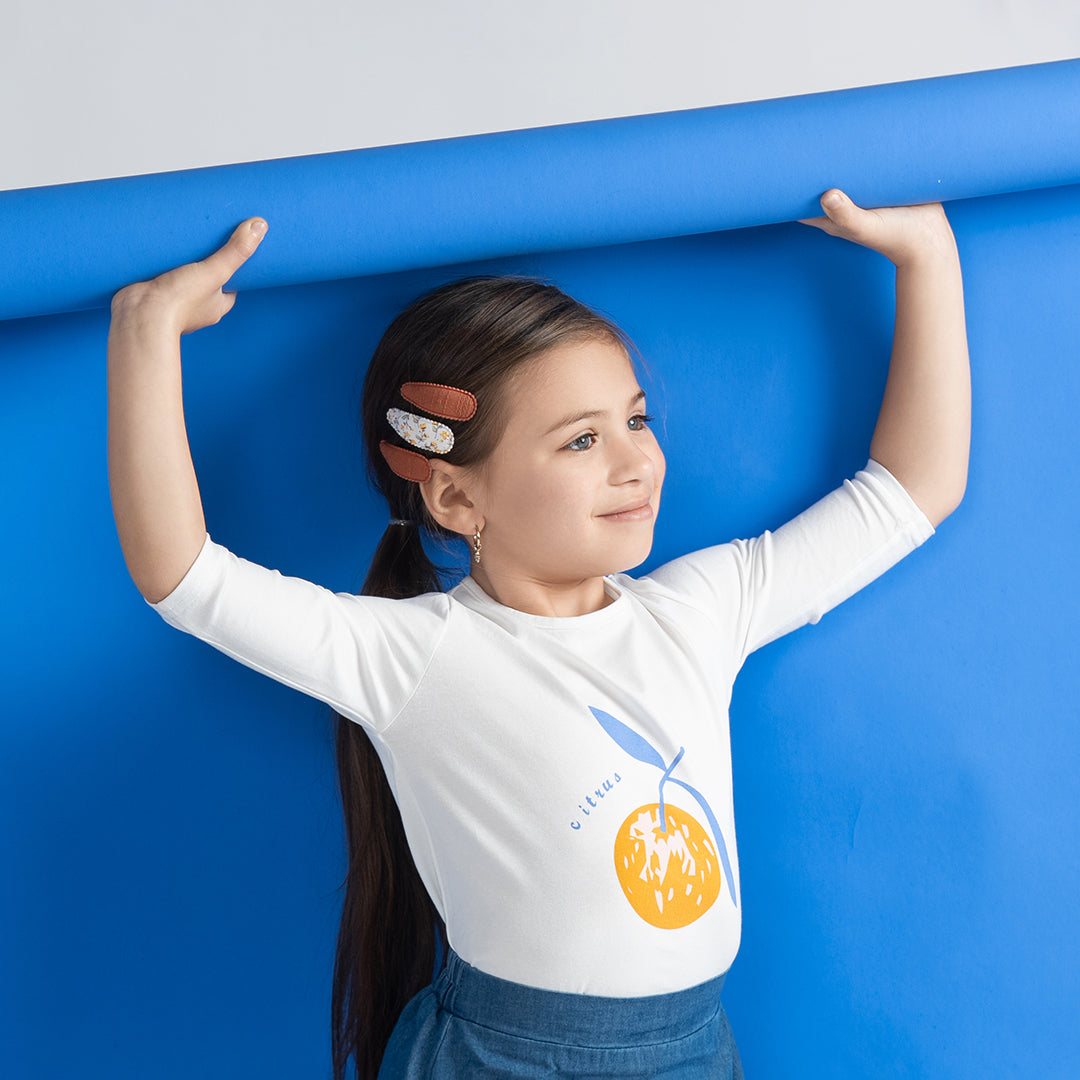 3/4 SLEEVES CITRUS TSHIRT