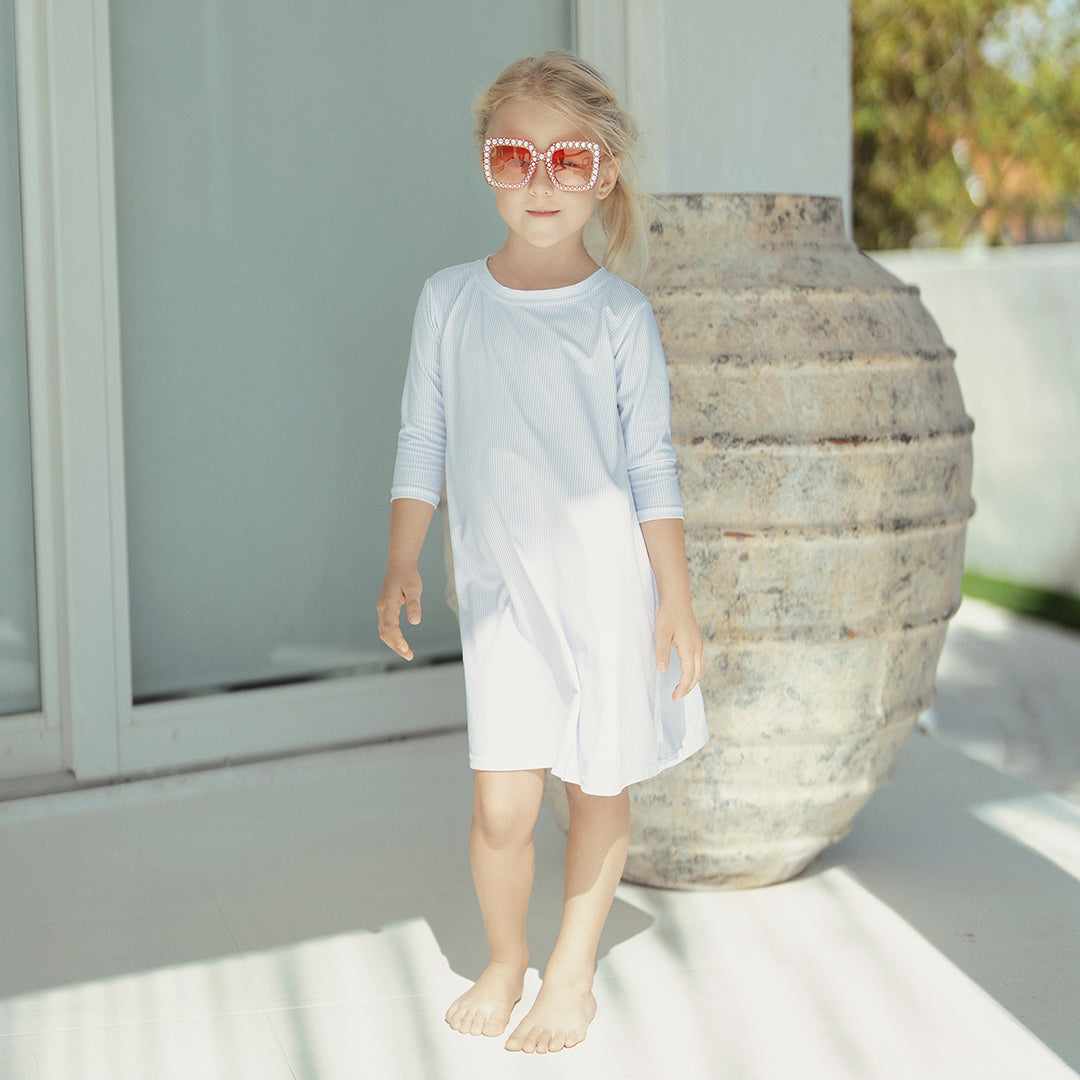 COASTAL STRIPE COVER UP