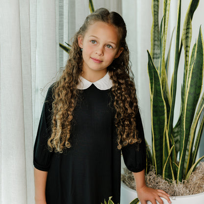 3/4 SLEEVES COLLAR MAXI