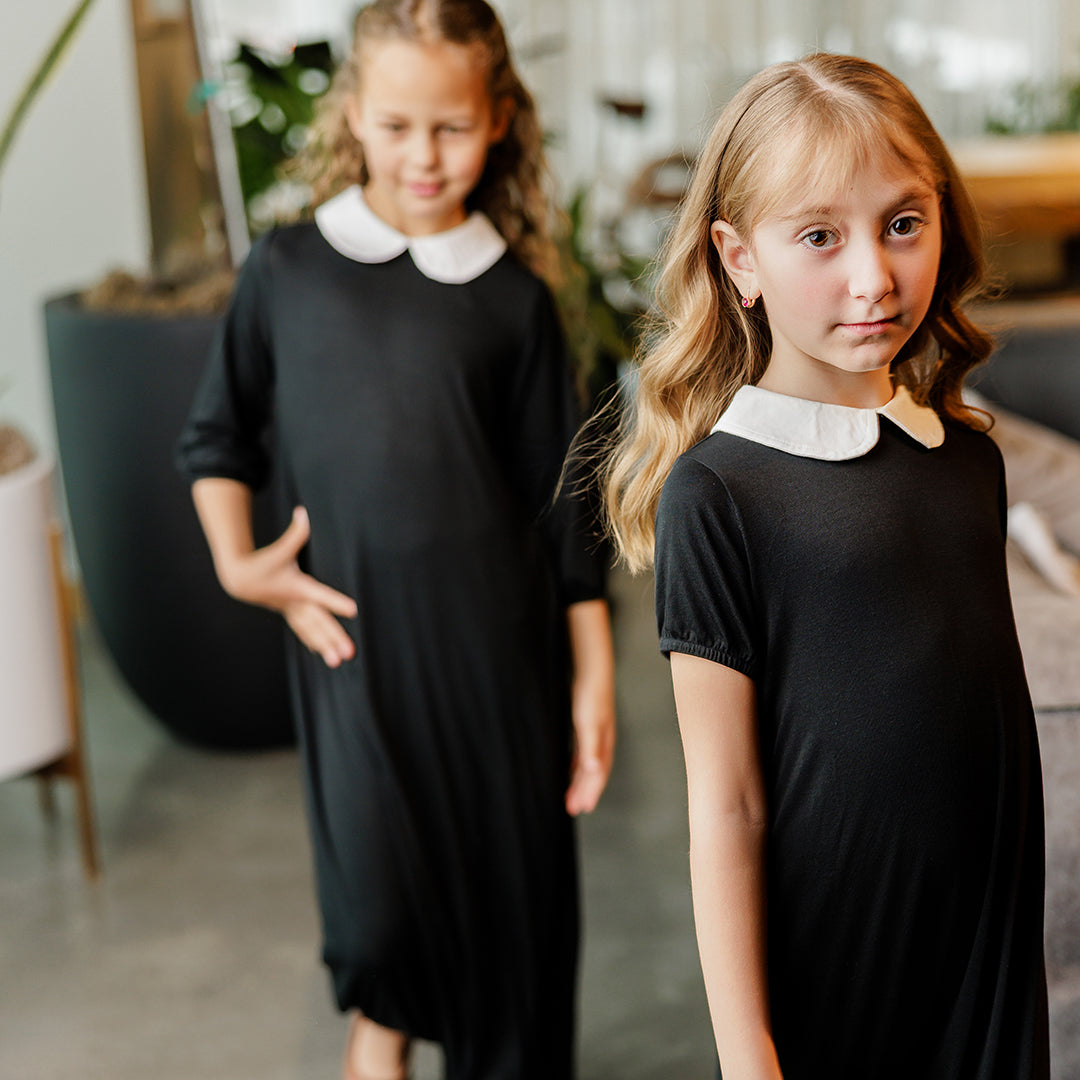 SHORT SLEEVES COLLAR MAXI