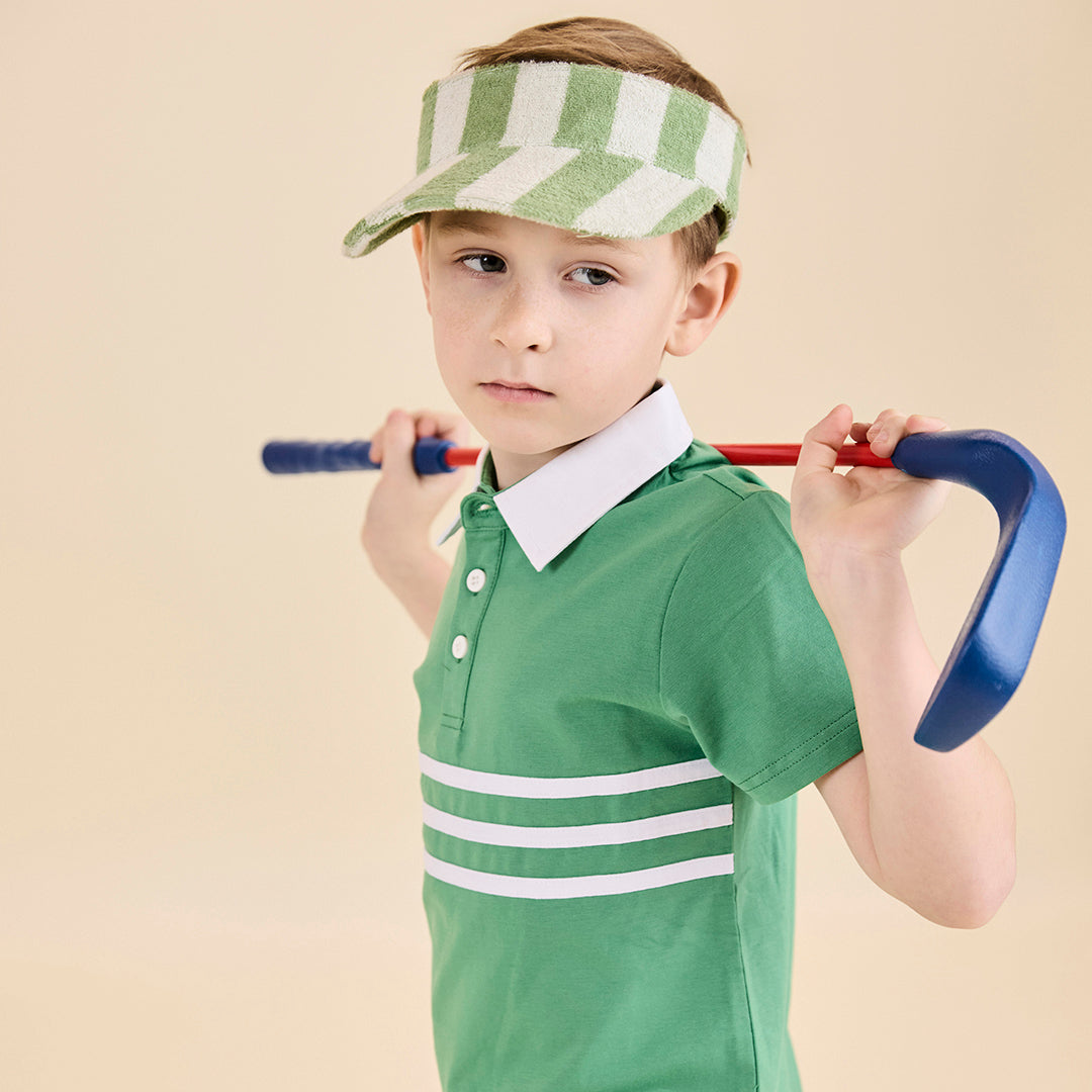 CONTRAST STRIPE POLO