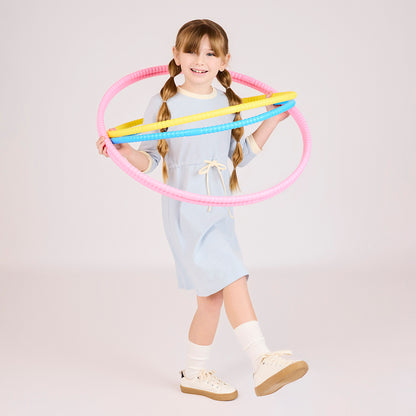 3/4 SLEEVES CONTRAST TRIM DRESS