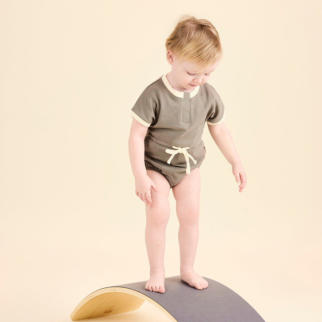 CONTRAST TRIM ROMPER