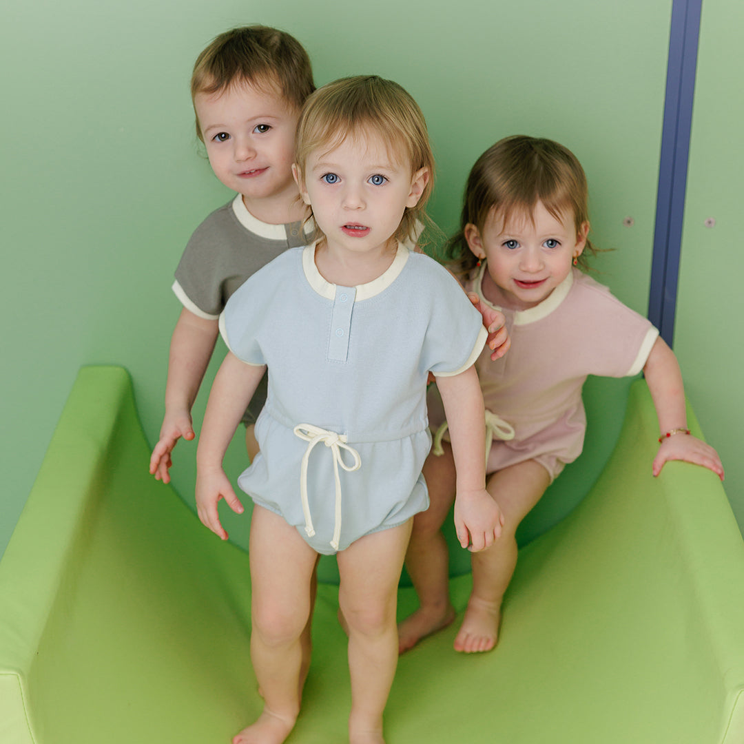 CONTRAST TRIM ROMPER