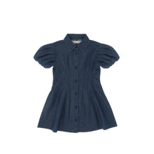Load image into Gallery viewer, SHORT SLEEVES DENIM BUBBLE DRESS