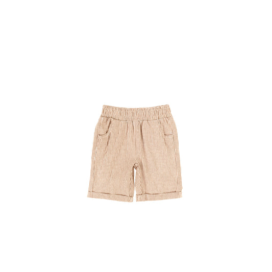 WOVEN STRIPE SHORTS