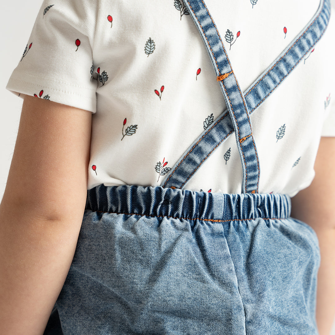 DENIM OVERALL BLOOMERS