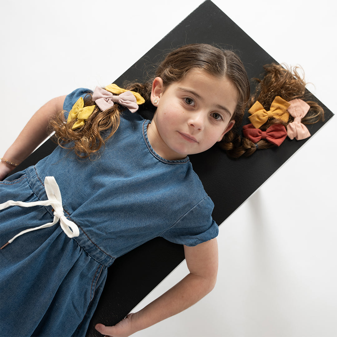 SHORT SLEEVES DRAWSTRING DRESS