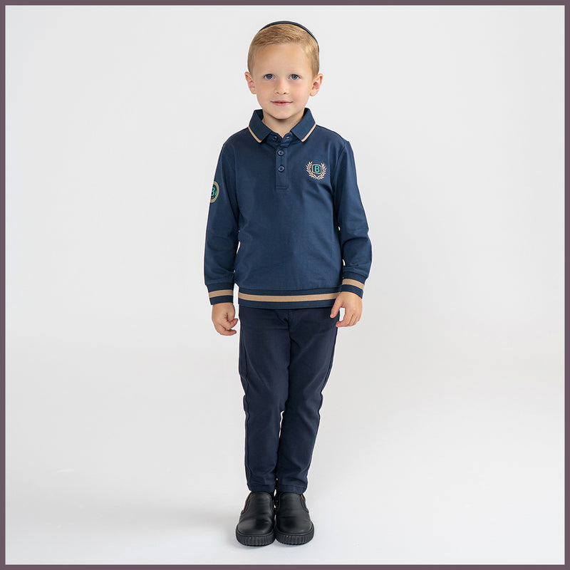 emblem trim polo
