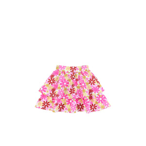 FLORAL LAYERED SKIRT