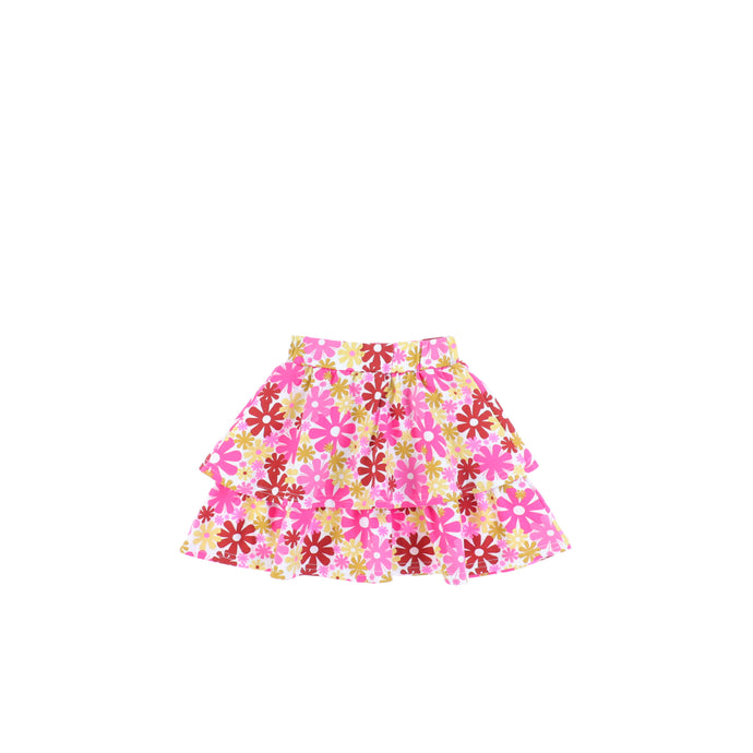 FLORAL LAYERED SKIRT
