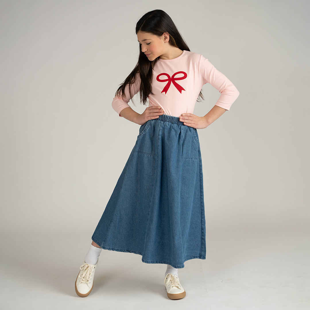 POCKET SEAM MAXI SKIRT