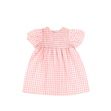 Load image into Gallery viewer, SHORT SLEEVES GINGHAM DRESS