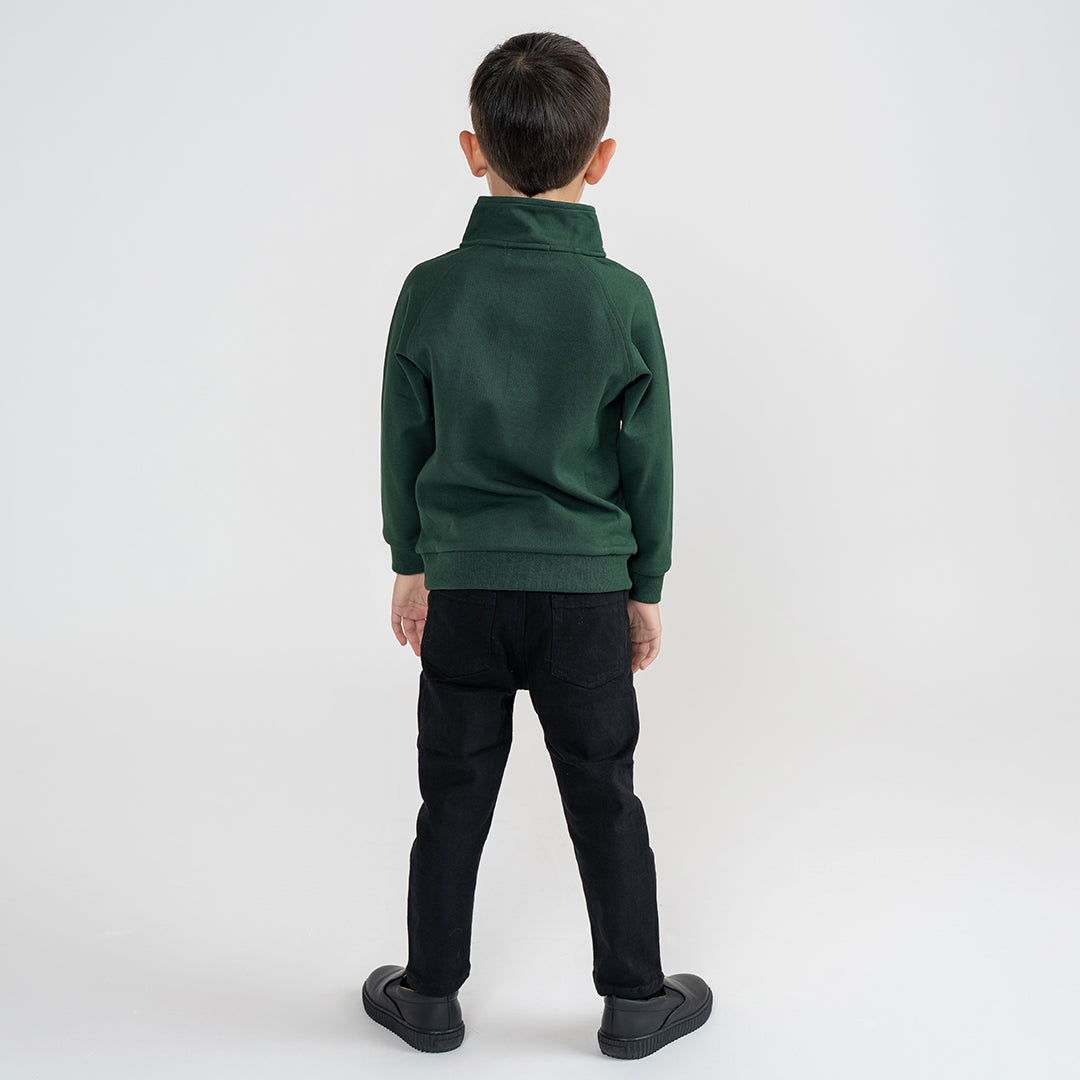 HALF ZIP SWEATSHIRT