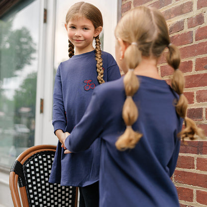 CHERRY APPLIQUE SWEATSHIRT