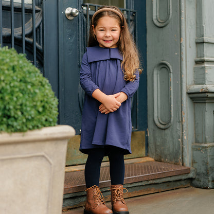BIG COLLAR SWEATSHIRT DRESS