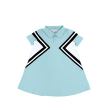 Load image into Gallery viewer, SHORT SLEEVES LINE POLO DRESS