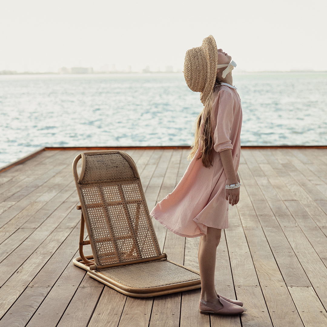 3/4 SLEEVES LINEN COLLAR DRESS