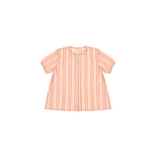 Load image into Gallery viewer, SHORT SLEEVES MULTI STRIPE BLOUSE