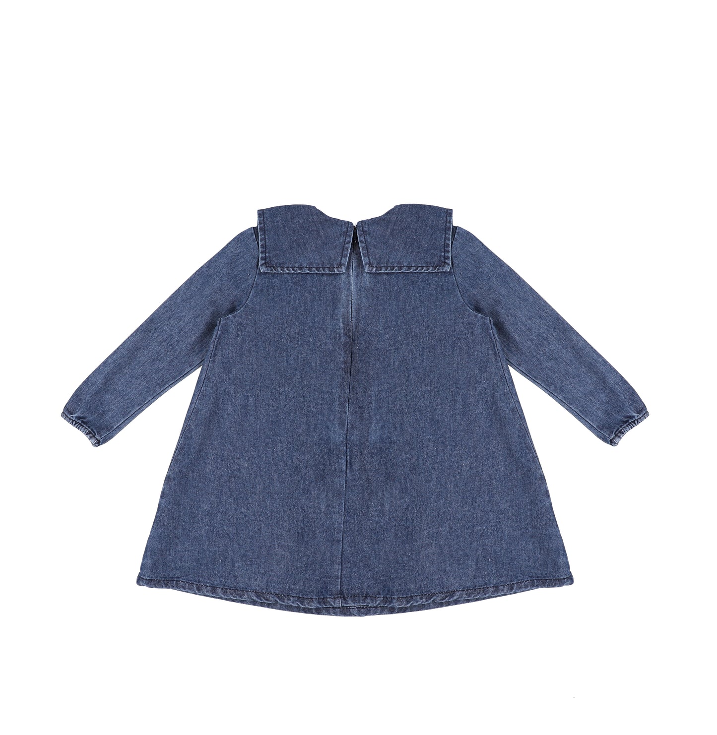 DENIM COLLAR DRESS