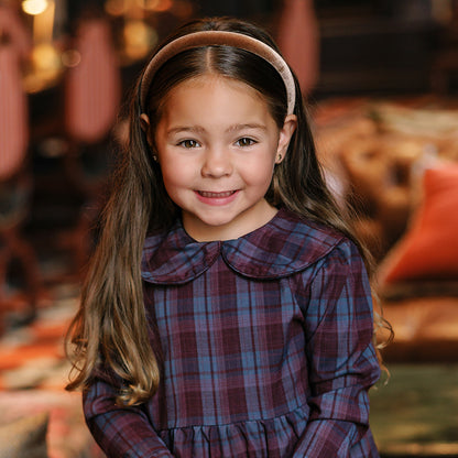 PLAID COLLAR DRESS