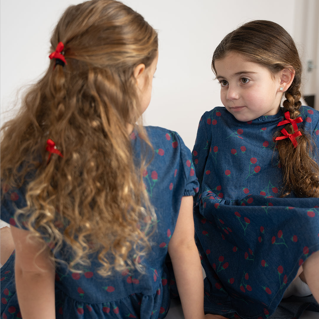 3/4 SLEEVES RASPBERRY DRESS